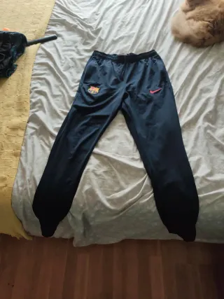 Pantaló xándall Nike FC Barcelona blau