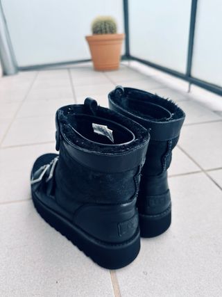 Botas UGG Moto Punk Mini Bomber Negras Talla 38