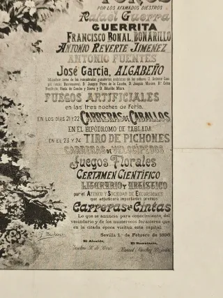 Cartel Sevilla 1896