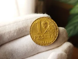 Moneda 1 peseta 1937 República Española