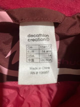 Mono de esquí rojo y granate Como nuevo, poco uso