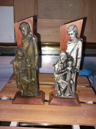 Pareja Estatuas Religiosas Sagrada Familia