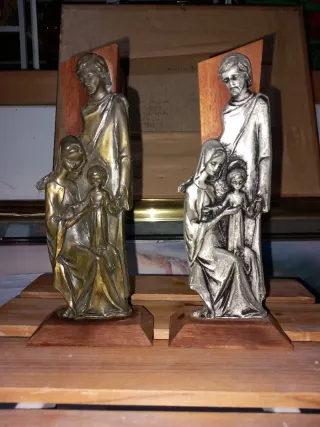 Pareja Estatuas Religiosas Sagrada Familia