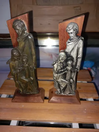 Pareja Estatuas Religiosas Sagrada Familia