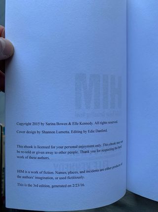 Libros en inglés: Him y Us.