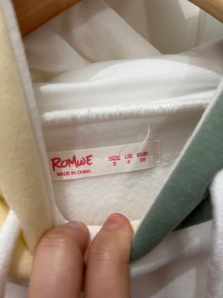 Sudadera Romwe patchwork