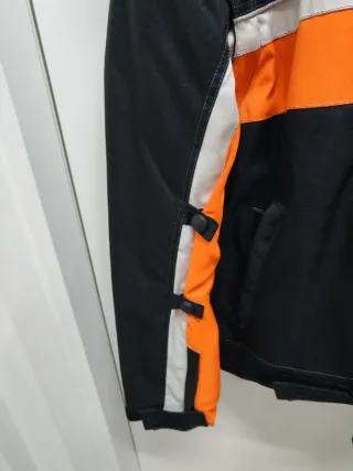 Giubbotto moto/scooter nero arancione tg. S