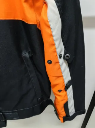 Giubbotto moto/scooter nero arancione tg. S