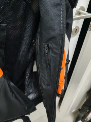 Giubbotto moto/scooter nero arancione tg. S