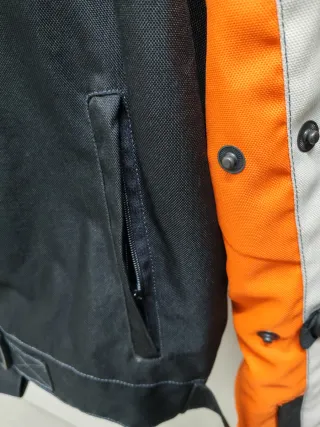 Giubbotto moto/scooter nero arancione tg. S