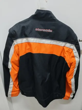 Giubbotto moto/scooter nero arancione tg. S