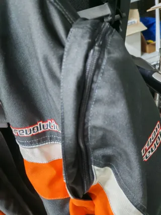 Giubbotto moto/scooter nero arancione tg. S