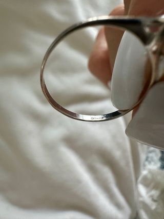 Anello solitario oro bianco 750