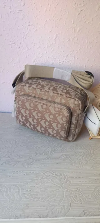 Bandolera Calvin Klein Beige/Marrón