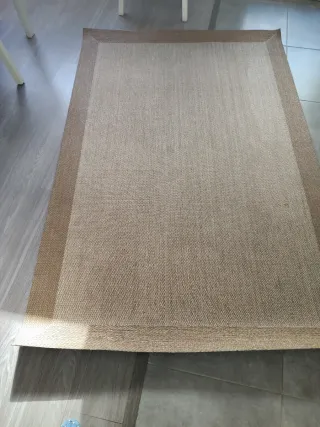 Alfombra Yute Marrón y Beige Medida 120x180