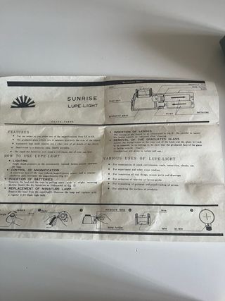 Sunrise Lupe-Light Lente Ingrandimento