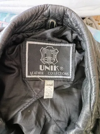 Chupa de cuero heavy rock. L.  Medidas indicadas.