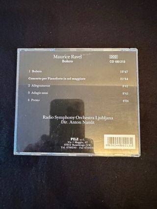 CD Maurice Ravel - Bolero / Concerto per Pianofort