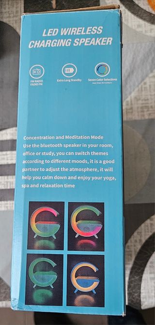 Altavoz Carga Inalámbrica LED BT 2301