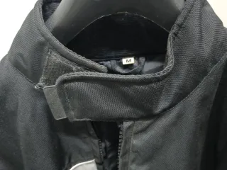 Giubbotto moto/scooter nero blu bianco, TG M