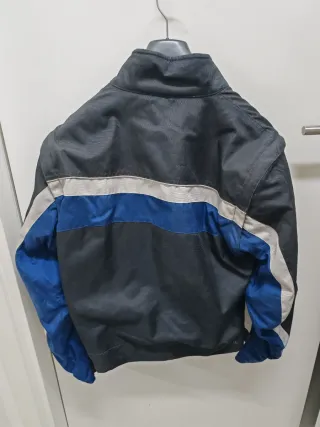 Giubbotto moto/scooter nero blu bianco, TG M