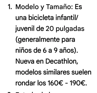 Bicicleta infantil Btwin con diseño de tigre