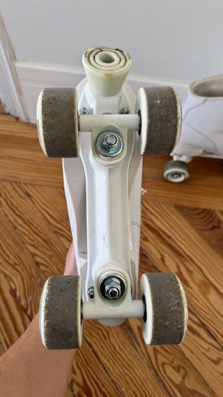 Patines de patinaje artístico blancos