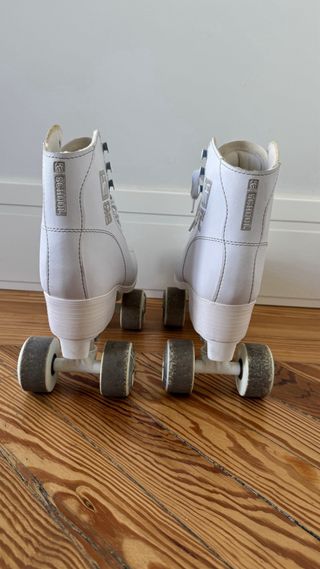 Patines de patinaje artístico blancos