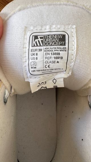 Patines de patinaje artístico blancos