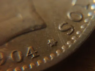 Moneda Plata 50 céntimos 1904 *0*4 Alfonso XII