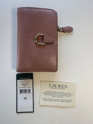 Cartera monedero Ralph Lauren rosa