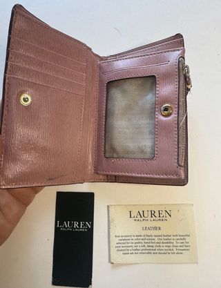 Cartera monedero Ralph Lauren rosa