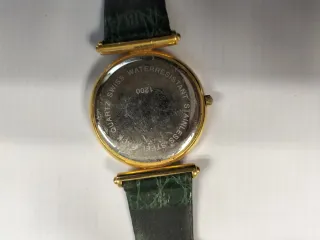 Orologio donna vintage Edox Svizzera oro e verde