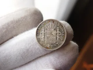 Moneda Plata 50 céntimos 1900 Alfonso XIII