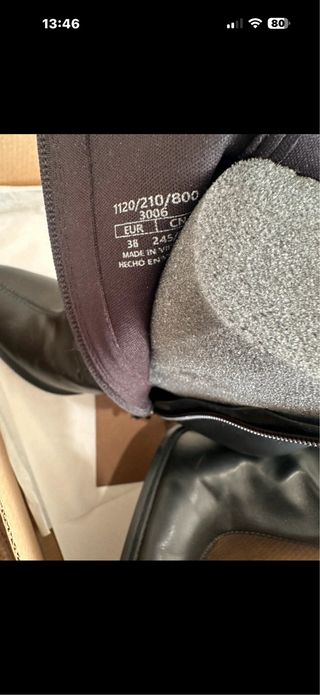 Botas Zara tacón negras