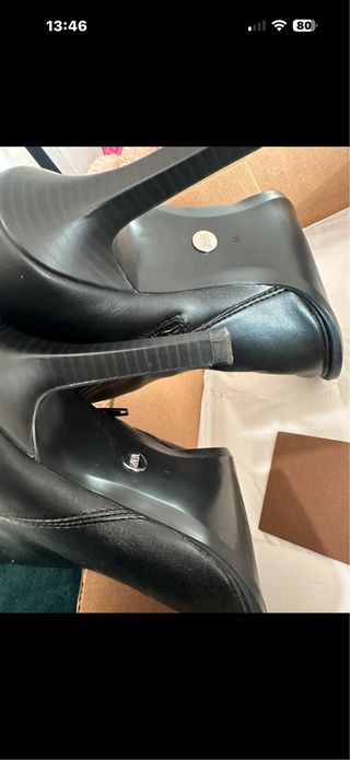 Botas Zara tacón negras