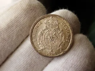 Moneda Plata 50 céntimos 1926 Alfonso XIII
