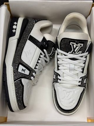 Zapatos Louis Vuitton Azules y Blancos con Brillan