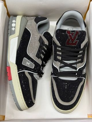 Zapatos Louis Vuitton Azules y Blancos con Brillan