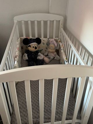 Cuna bebé IKEA blanca con colchon NO HAGO ENVIOS