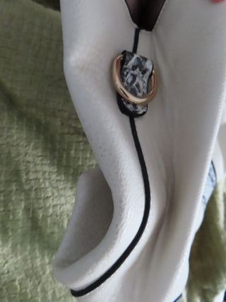 Bolso de asas con estampado de serpiente