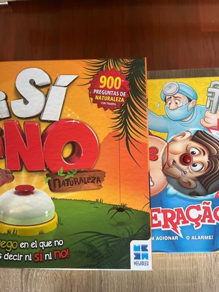 Juegos de mesa Si o No y Operación