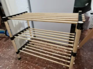 Zapatero madera 3 estantes