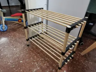 Zapatero madera 3 estantes