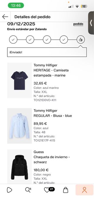 Chaqueta Guess Negra Invierno