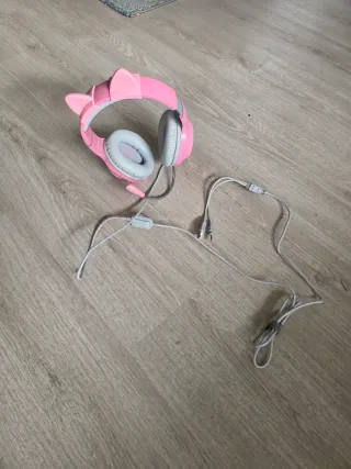 Auriculares Tanooki FR-TEC Rosas con Orejas