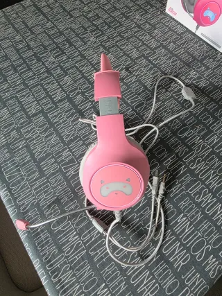 Auriculares Tanooki FR-TEC Rosas con Orejas