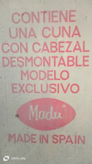 Cuna Madu madera blanca