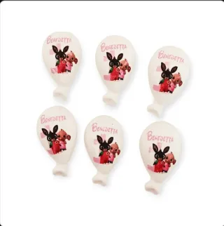 Lotto 20 magneti palloncini Bing primo compleanno