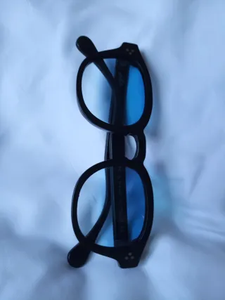 Gafas de sol Alu cristal azul degradado